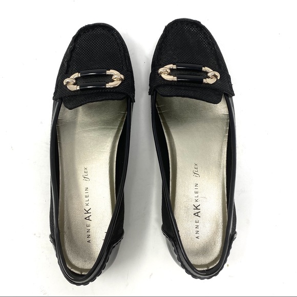 anne klein loafers black